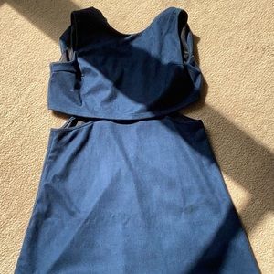 Sexy faux suede cocktail dress, from Simons dress department !